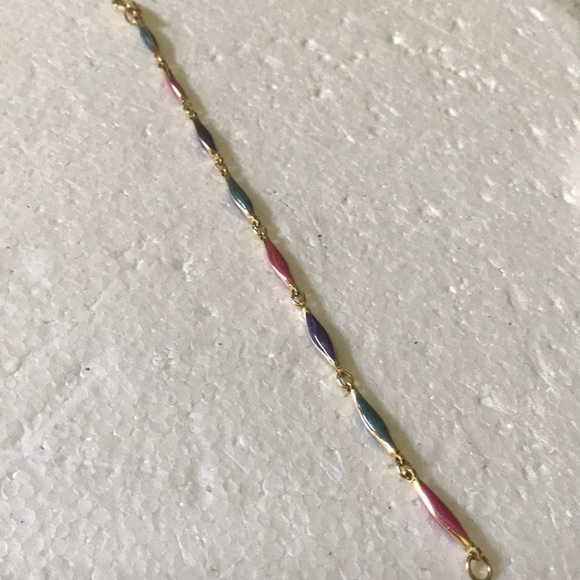 Enamel link bracelet - Picture 2 of 3